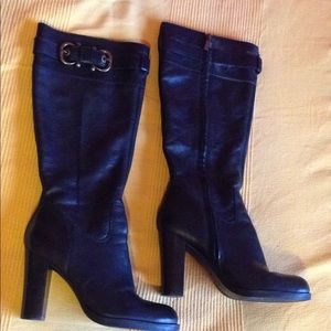 Bandolino over the knee black heeled boots w/ box